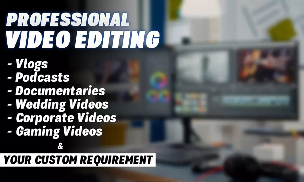 do professional video edit, youtube video editing, tiktok, instagram reels.