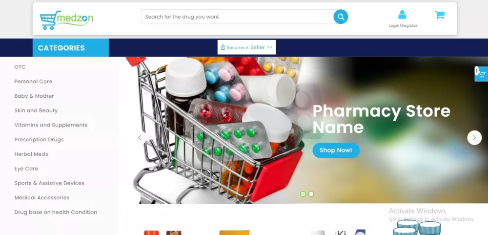 Online marketplace for authorized drugs